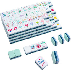 160 Acrylic 4 Layer Engraved American Mahjong Tiles Set with Carrying Bag and Ac