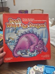 Vtg Don’t Wake the Dragon Board Game 1986, Parker Brothers Missing Penguin