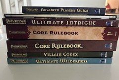 Pathfinder Adventure Card RPG Game Core Set Crimson Expansion 6 Books Screen Lot