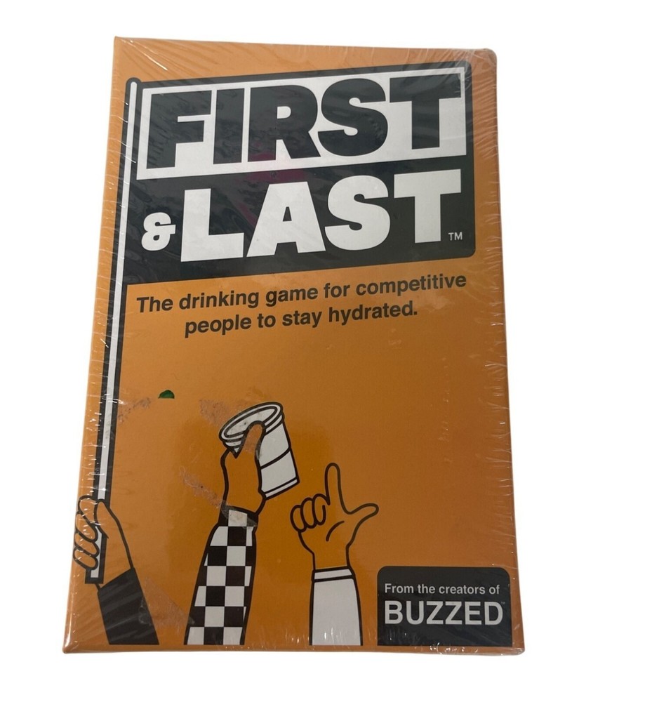 First & Last Drinking Game Competitive Fun Party Game for Adults 21+