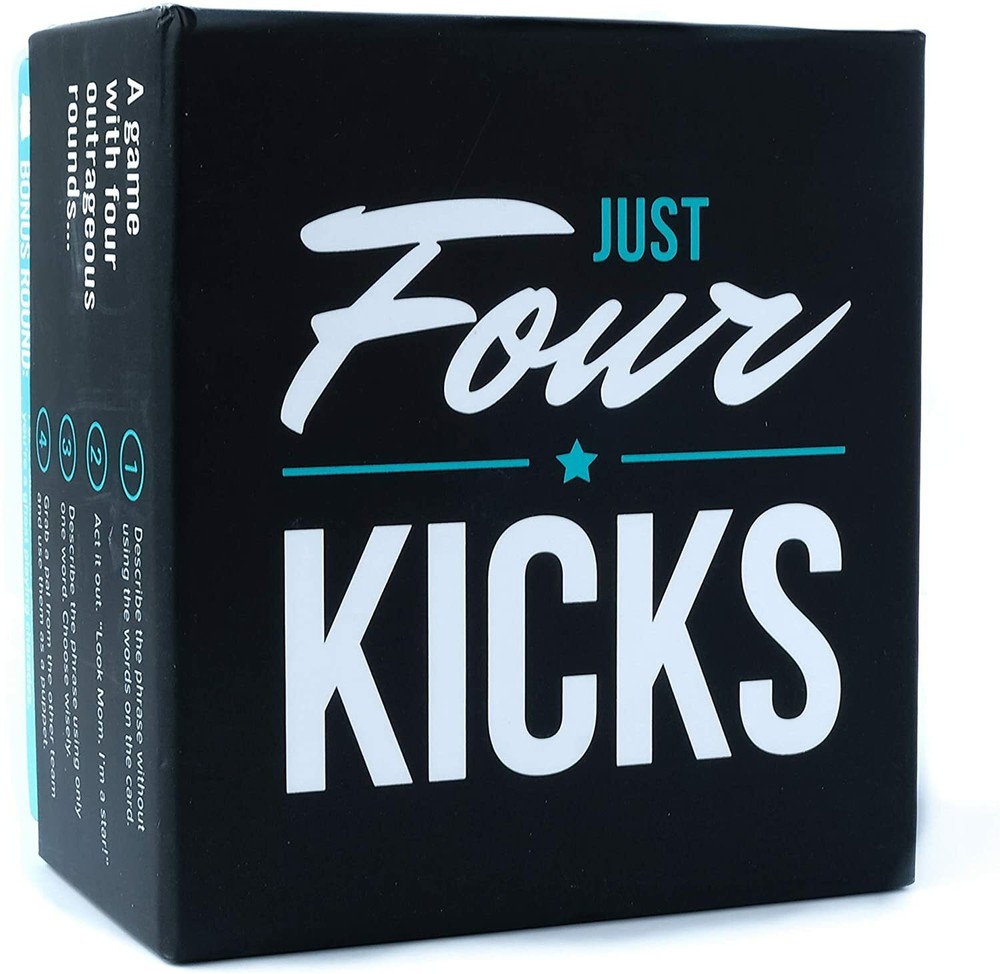 New Just Four Kicks Fun Party Card Game! A New Take On A Classic Party Game!
