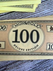 1998 Monopoly Deluxe Edition Replacement Parts Play Money Cash Pre-owned