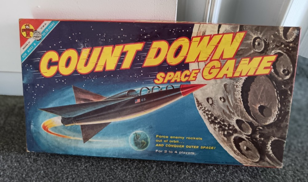 1960 Transogram Count Down Space Game…. Excellent shape!! COMPLETE!!