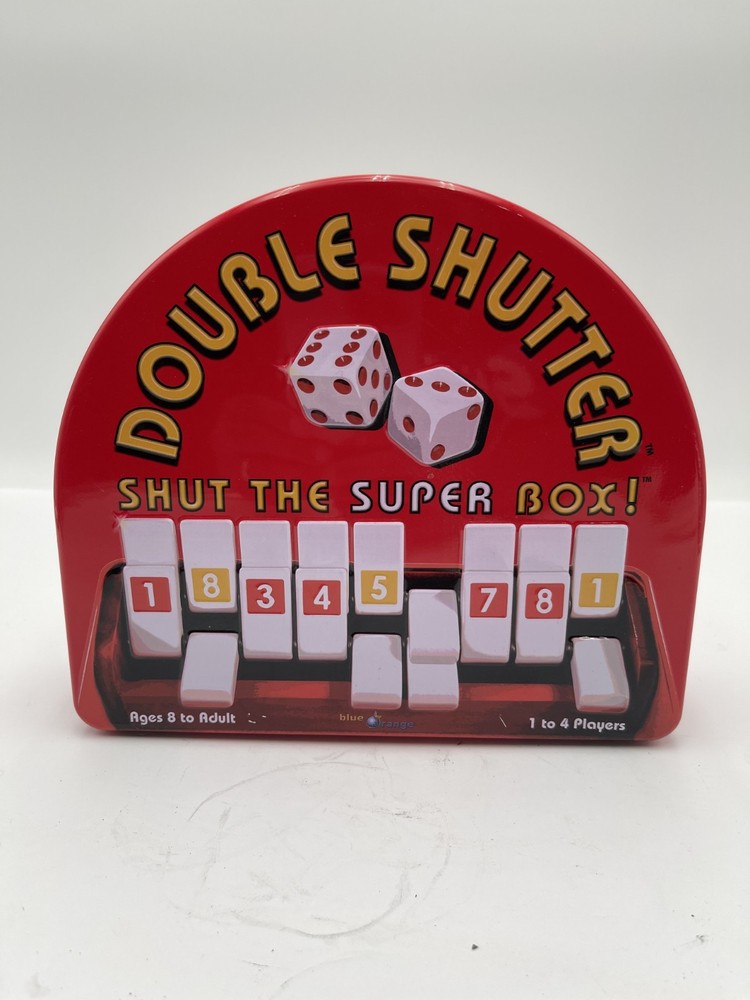 Blue Orange Games Double Shutter Dice Game Tin Box Ages 8-Adult 1-4 Players
