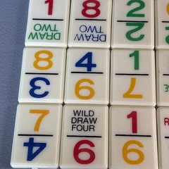 UNO Dominos Complete 81 Piece Replacement Domino Lot – 1986 Edition
