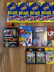 Bundle Of New Sealed UNO & Themed Playing Cards – LOT OF 23