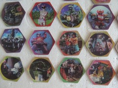 POWER RANGERS POGS TAZOS RARE CHILE COMPLETE SET OF 48 LENTICULAR VINTAGE 90’S