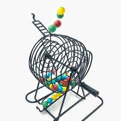 3/5 Inch Bingo Balls for Standard Cages and Bingo Boards, Easy Read, 75 Count,