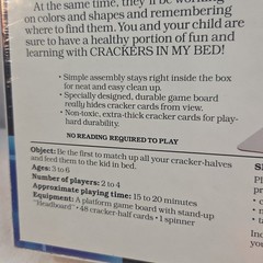 Crackers In My Bed Board Game Parker Brothers Vintage #0487 Sealed, NEW Ages 3-6