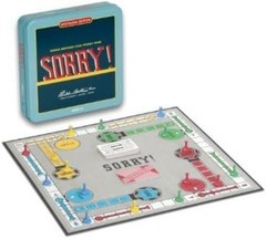 Sorry! Nostalgia Edition Board Game in Collectible Tin – Vintage Fun for Ages 6+