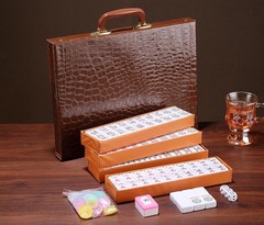 Compact Travel American Mahjong Set – Lightweight 166 Tile Game with Accessories