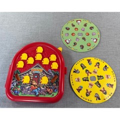 Vintage 1990 Milton Bradley Spin & Match Memory Game Red Plastic Unit 4110 90s