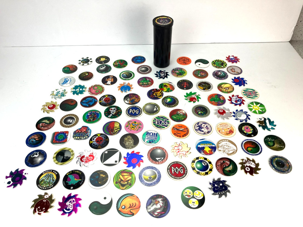 Pogs with Case (Lot of 95)