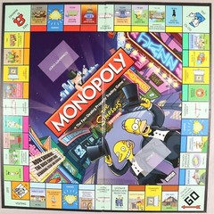 Monopoly The Simpsons Edition Board Game Electronic Cash 2009 Board Only