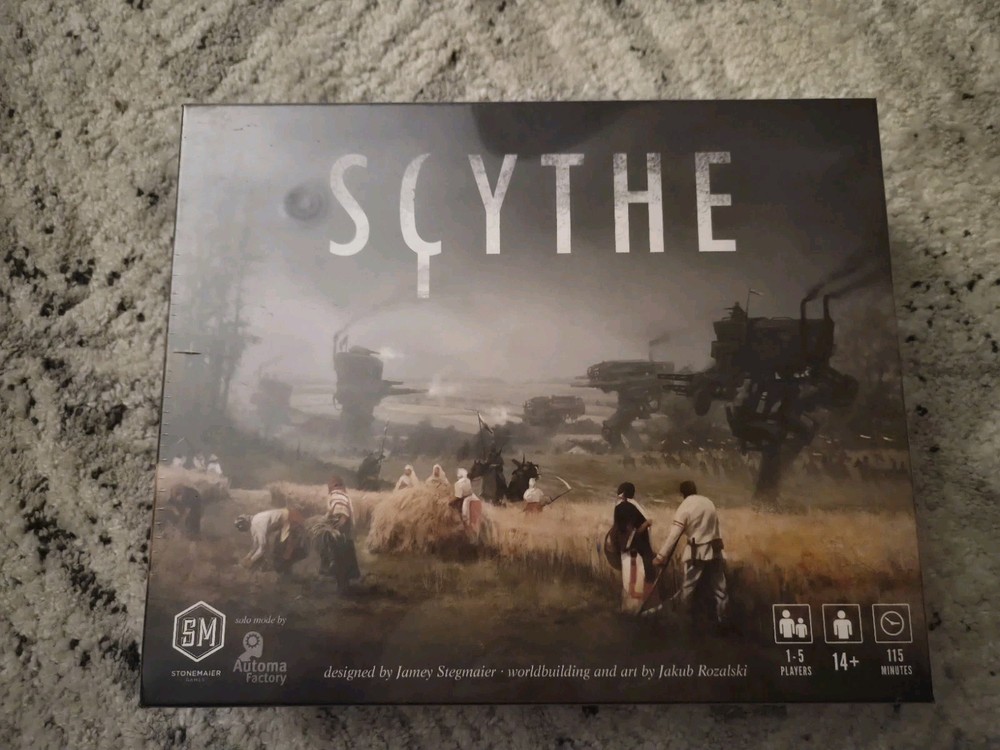 Scythe Board Game Stonemaier Games 2015 New Factory Sealed 1-5 Players