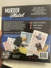 Murder At The Motel Board Game Hunt A Killer Mystery 2020 Gnomish Hat Sealed