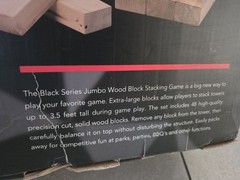 Jumbo Party Sized Block Stacking Game Up To 3.5 Ft (48 Pcs) Toppling Tower Game