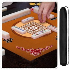 Anti Slip Noise Reduction Mahjong Table Mat with Carrying Bag 31.5 Inches