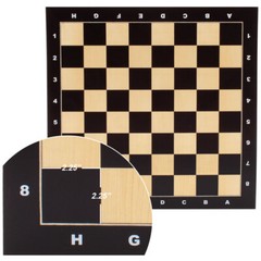 21×21″ Maple Inlaid Wood Chess Board with 57mm Square. Pro Flat Chess Game Board
