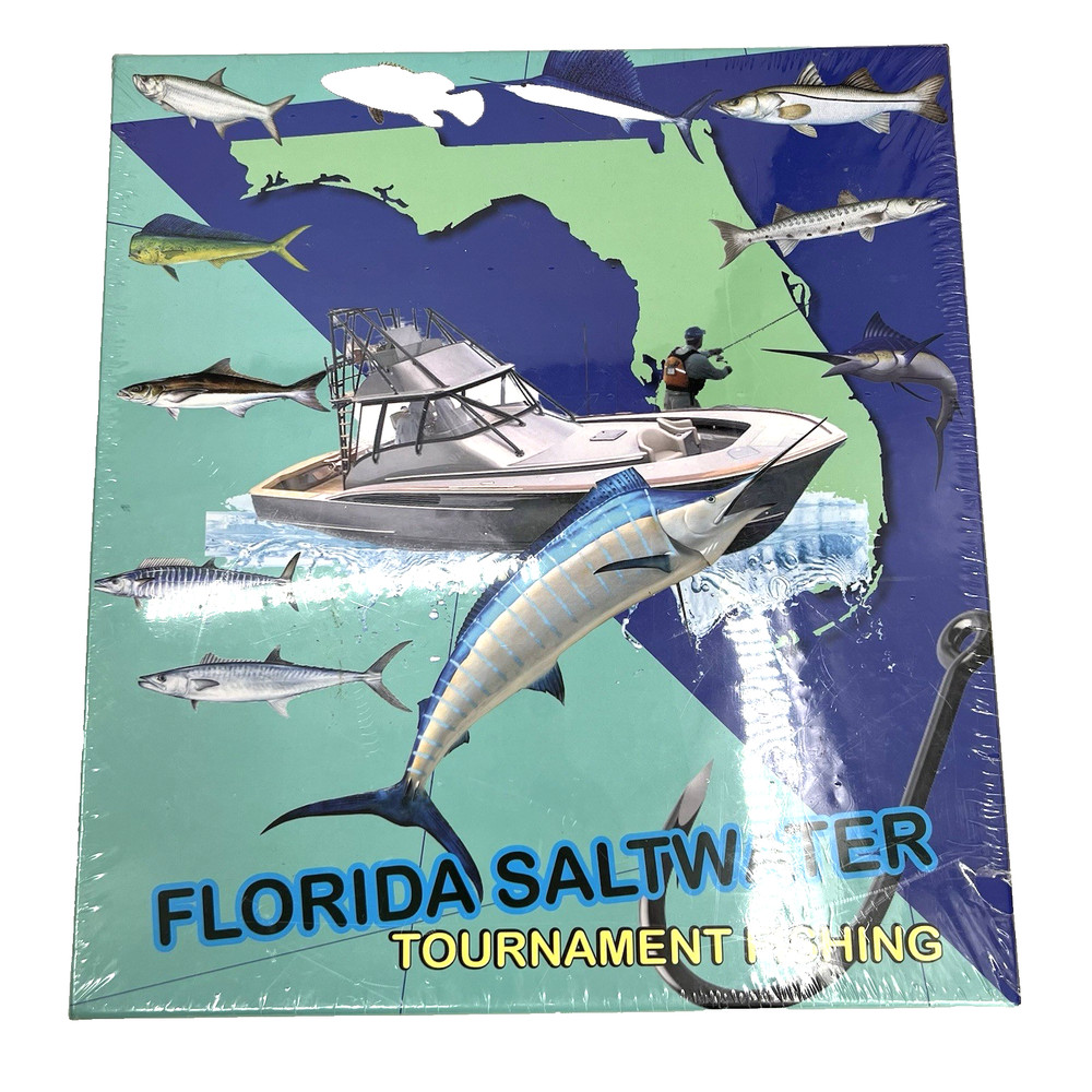 Florida Saltwater Tournament Fishing Board Game New Sealed 1992 Damaged Box