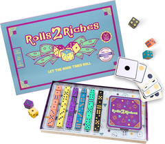 Award-Winning Board Game for Families – Rolls 2 Riches | Fast-Paced Dice, Card &