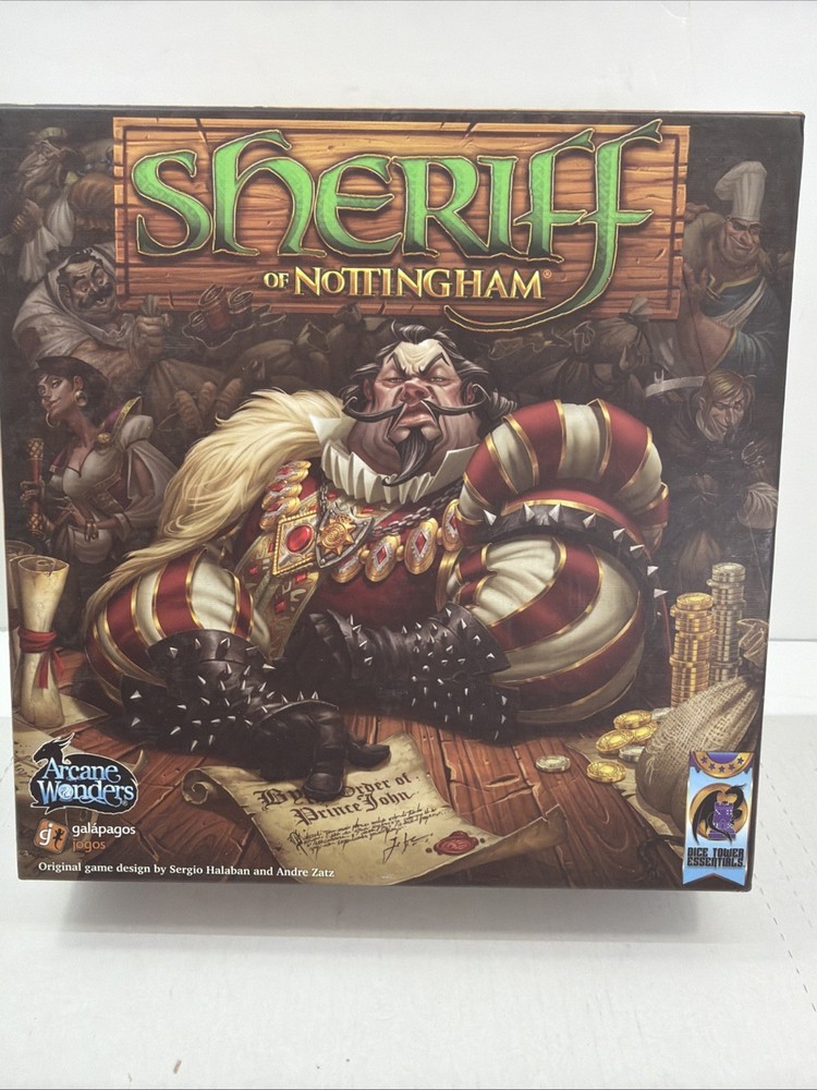 SHERIFF OF NOTTINGHAM Board Game Arcane Wonders 1st Edition • 3-5 Players (2014)