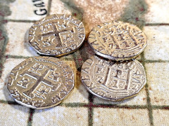 Dread Pirate Old Century Ltd. Ed Solid Wood Treasure Chest Metal Coins 100% 2003