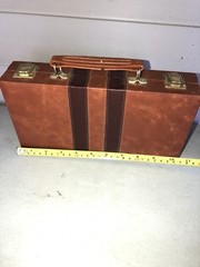 10.5” X 5.5” MULTI BOARD GAME TRAVEL CARRY CASE CHECKERS CHESS DOMINOES CARDS++