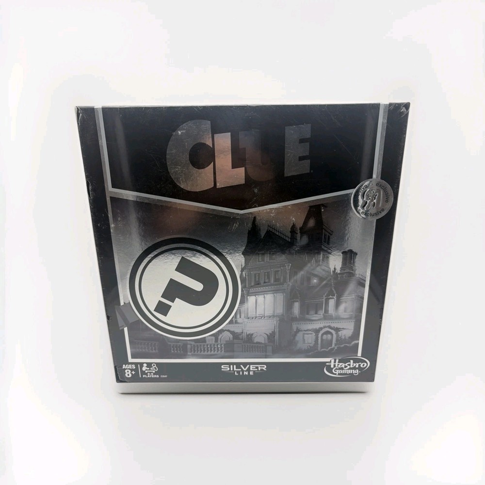 Hasbro Clue Silver Line Toys R Us Exclusive Board Game New Sealed