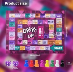 Tipsy Drinking Board Game, Leather Land Drinking Games for Adults
