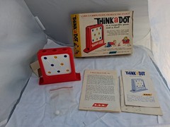 Vintage Think a Dot Computer Game E.S.R. Model No. 401 c. 1965 Made in USA