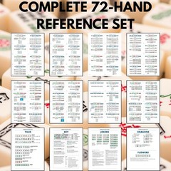 Comprehensive 2026 Mah Jongg Reference Guide: 72 Flash Cards for Easy Learning