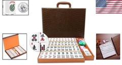 Compact Travel American Mahjong Set – Lightweight 166 Tile Game with Accessories