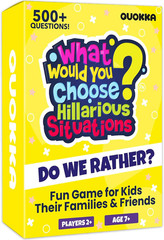 Card Game for Teens, Kids & Adults – 500+ Hilarious Situations | What Would You