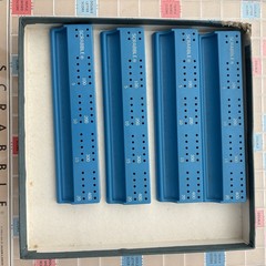 Vintage 1977 Scrabble Deluxe Edition Set Board Turntable Selchow Righter