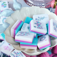 New high-end Blue Paris Candy🍬American Mahjong Tiles set,160 tiles+ Bag