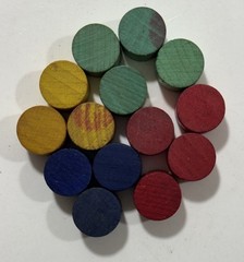 1940 PARKER BROTHERS – INDIA BOARD GAME REPLACEMENT PIECES ONLY