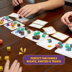 Award-Winning Board Game for Families – Rolls 2 Riches | Fast-Paced Dice, Card &