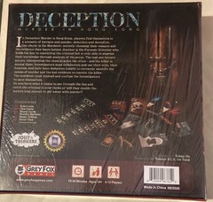 Deception Murder in Hong Kong Board Game Grey Fox Games 2015 Unpunched – Sealed