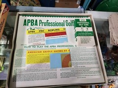 APBA Pro Golf Game, original boards, cards, boxes, etc.