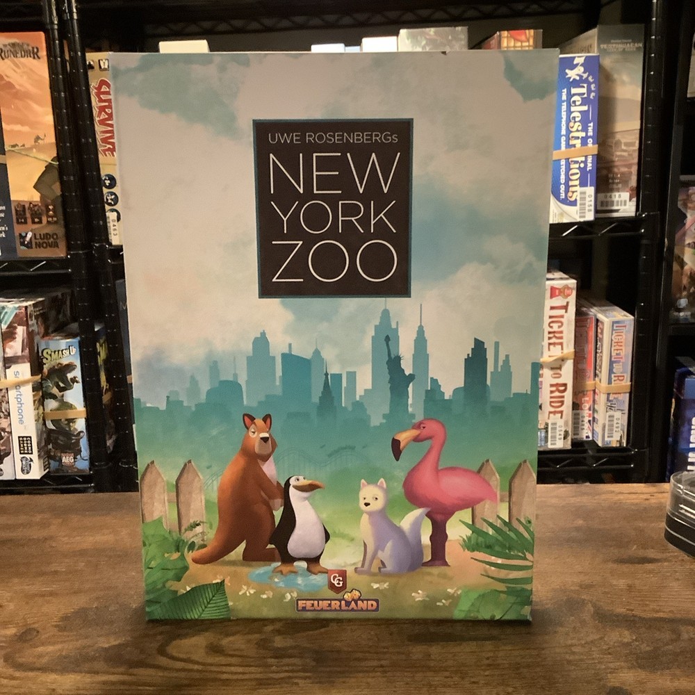 New York Zoo Board Game Compete Strategy Game Capstone Games Uwe Rosenberg