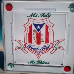 Custom Domino Table With Custom Graphics Embossed With Your Favorite Design.