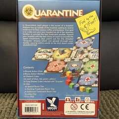 Mercury Boardgame Quarantine 2012 MINT