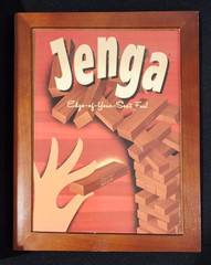 2007 Hasbro Jenga Vintage Bookshelf Edition – Includes Wooden Box & 54 Pieces