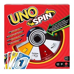 UNO Spin Card Game for Kid, Adult & Family Nights, Play with Spinner, New Cha…