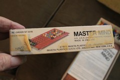 Vintage 1972 Mini Master Mind Invicta Complete Travel Game Pegs Box Instructions