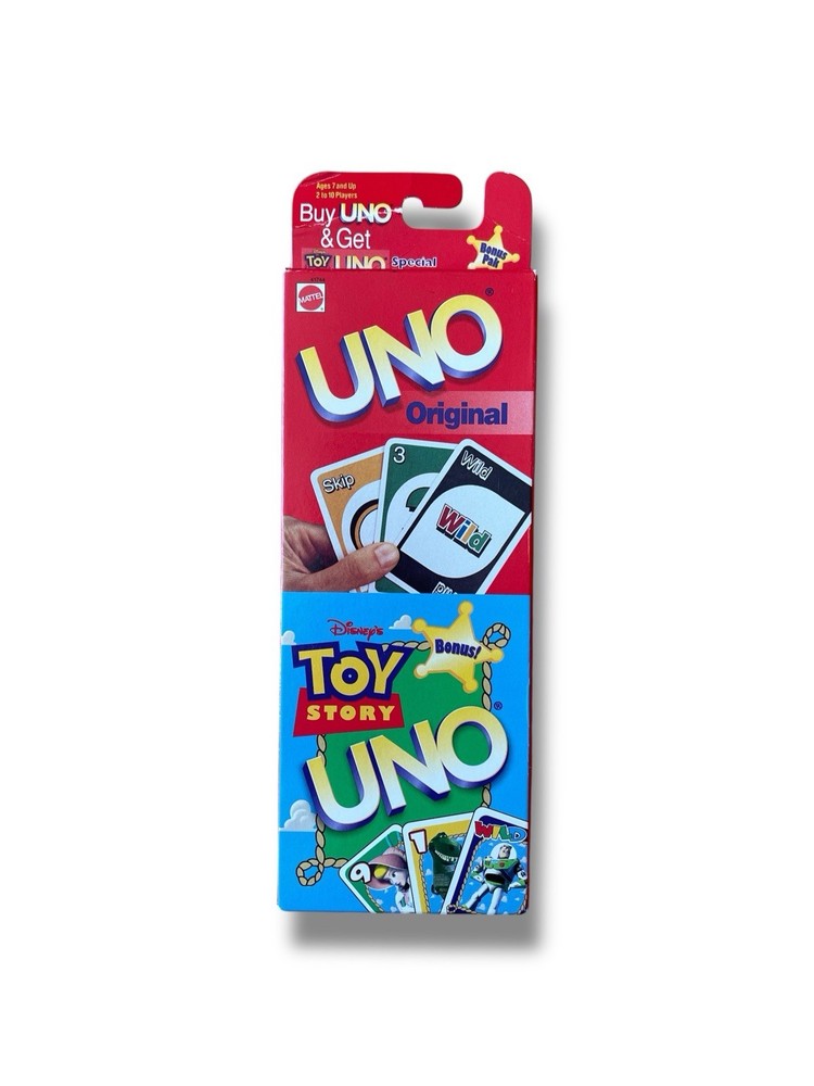 1997 Disney Pixar Toy Story UNO Special Edition Bonus Pack Card Game Mattel NEW