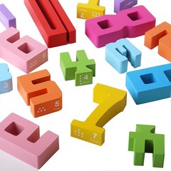 Wooden Stacking Building Blocks for 3+ Years Old Kids 1-10 Number Game Balanc…