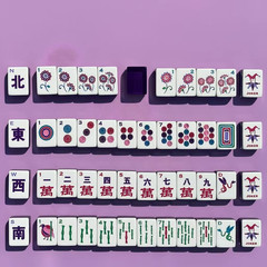 Premium American Mahjong Set 160pcs – Lucky Purple