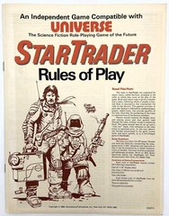 1982 SPI, StarTrader Science Fiction Role Playing Game, Unpunched w/Map, Vintage
